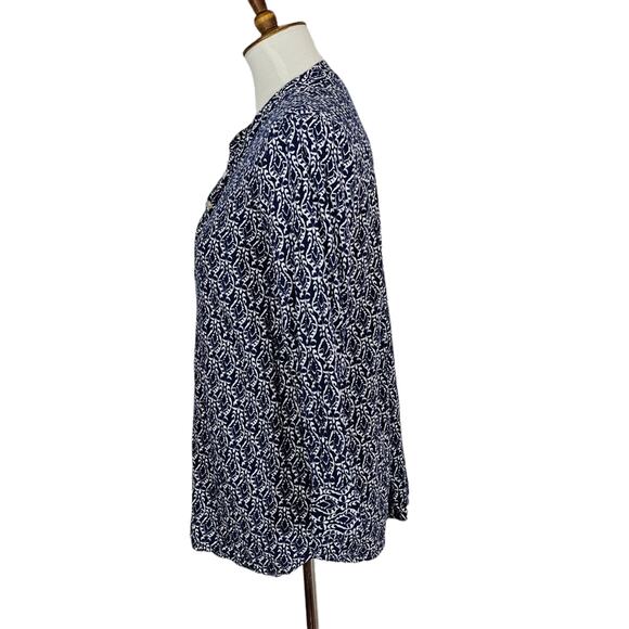 RockFlowerPaper Blue Printed Blouse - Picture 6 of 9